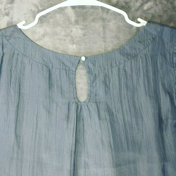 Vintage Juicy Couture Womens Gray Silk Dress Elegant‎ Retro Y2K romantic - Picture 12 of 13